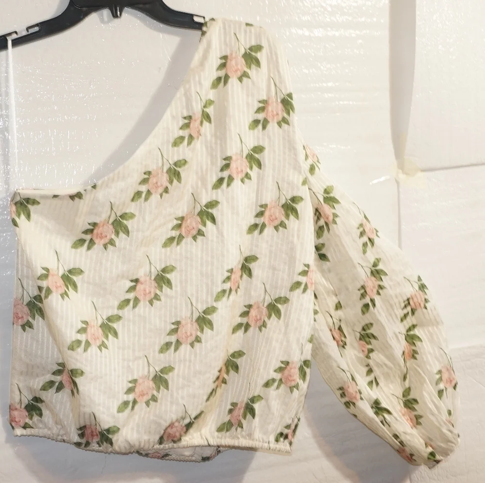 Cami Nyc The Lenore One Shoulder Top Floral - Picture 6 of 14